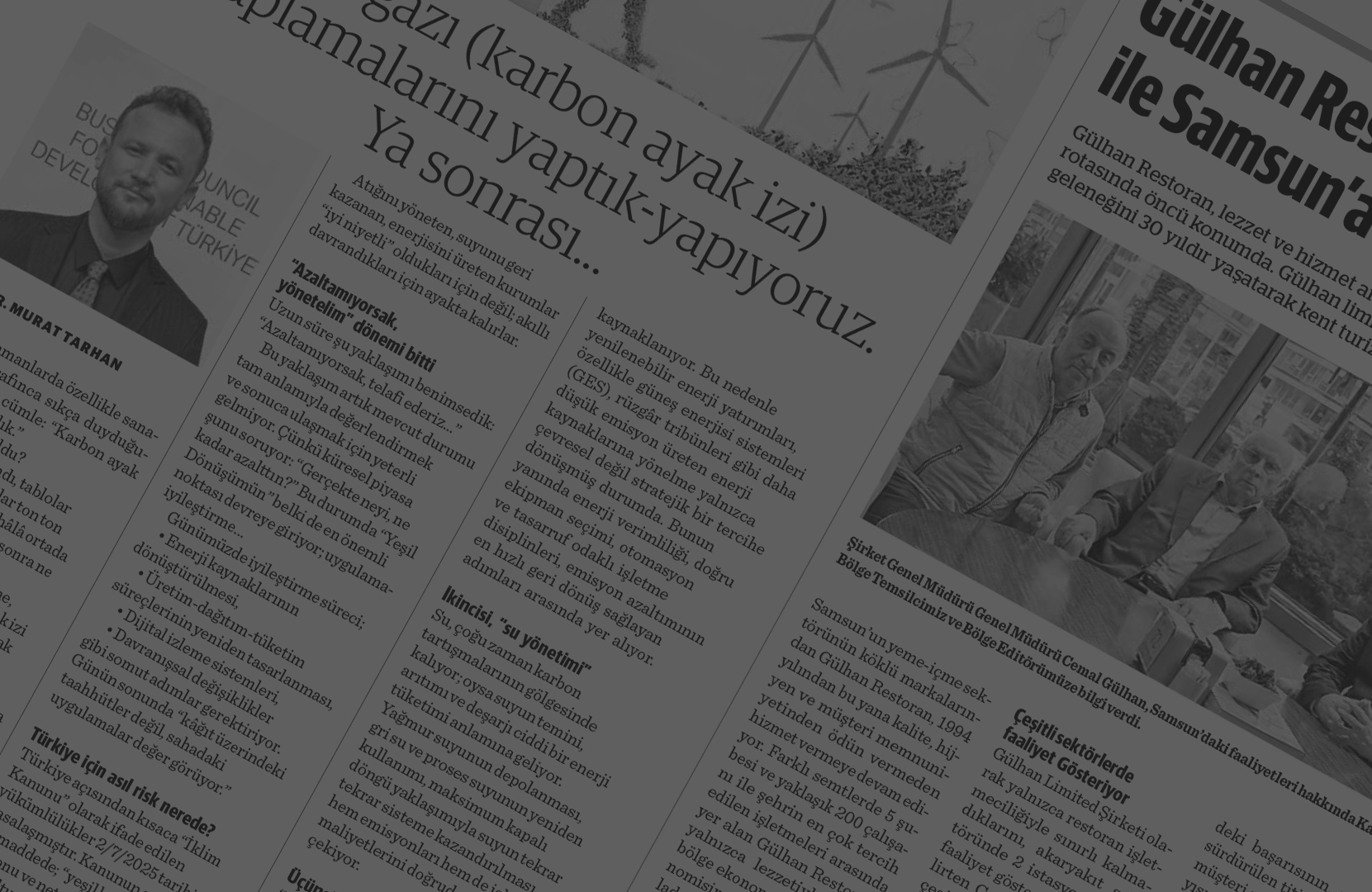 EcoSinerji Ulusal Basında